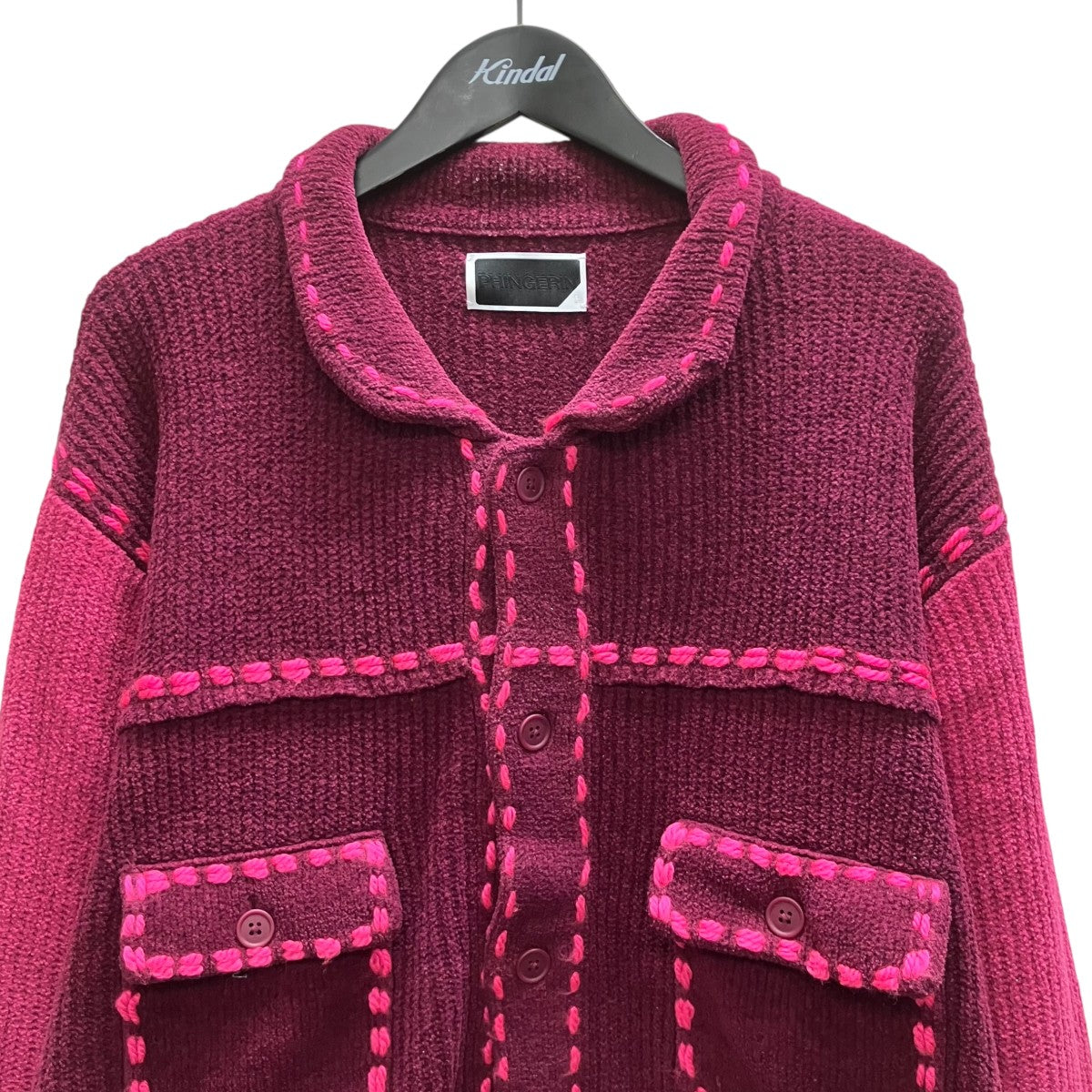 PHINGERIN PG1 KNIT ニットカーディガン 古着・中古-3枚目のアイテム画像