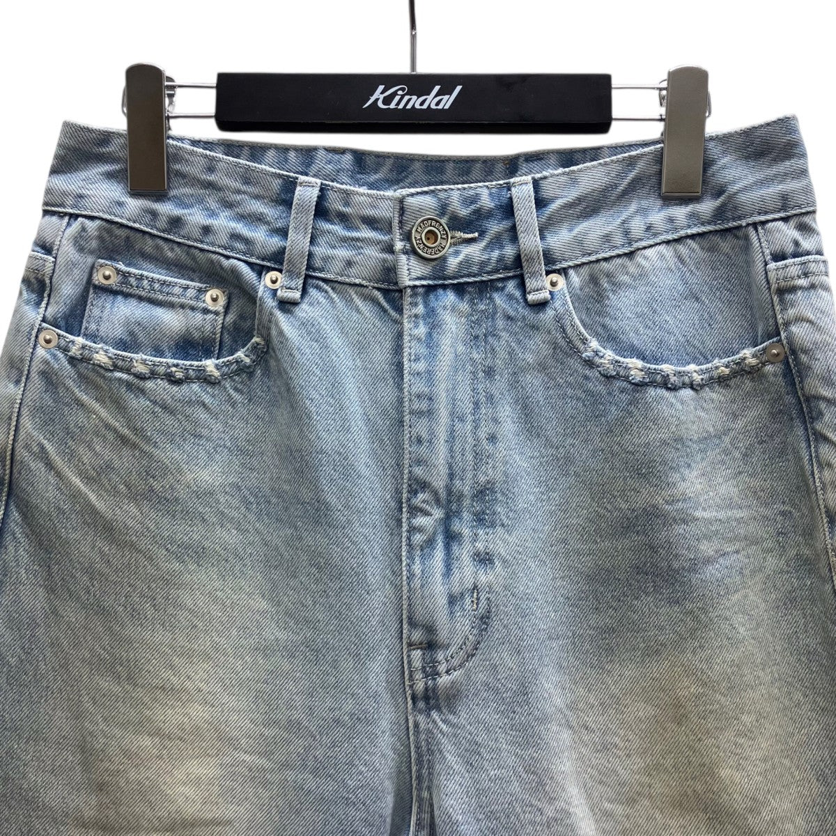 BOOTCUT Jeansユーズド加工フレアデニムパンツ