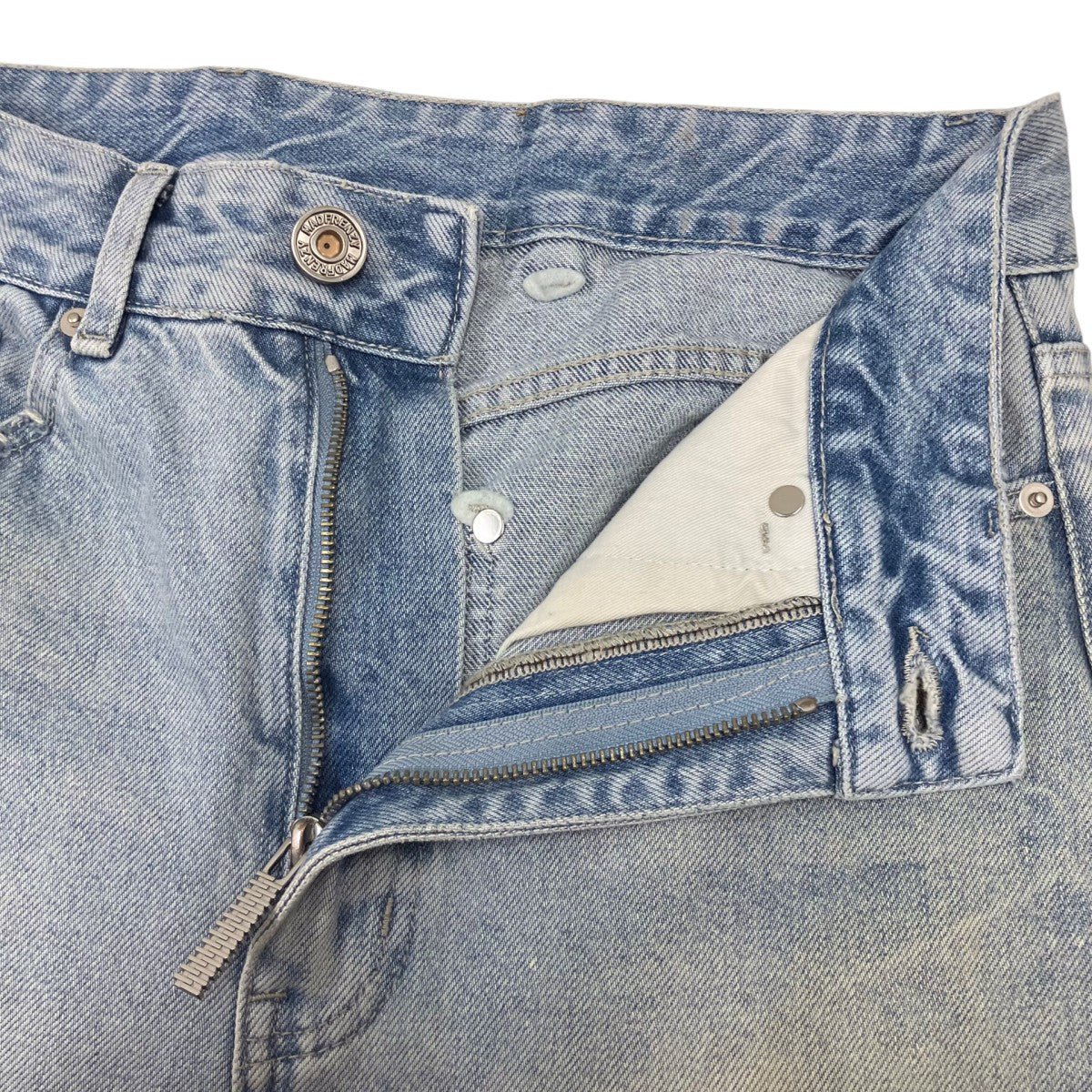BOOTCUT Jeansユーズド加工フレアデニムパンツ