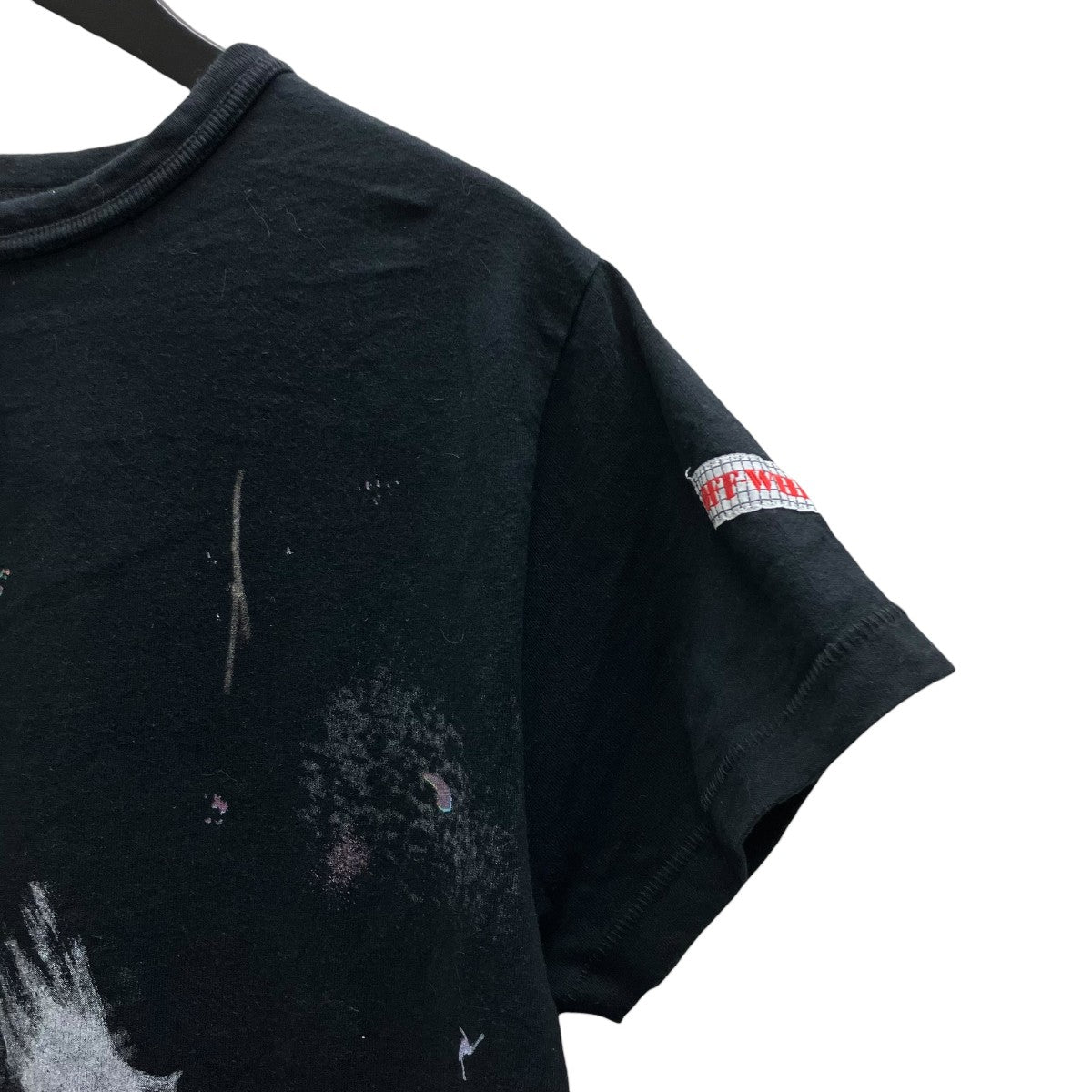 GALAXY BRUSHED TEE ペイント加工 ロゴプリントTシャツ