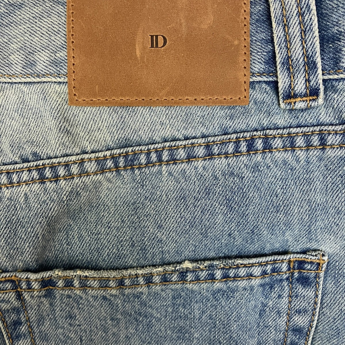 ウォッシュドワイドデニムパンツ