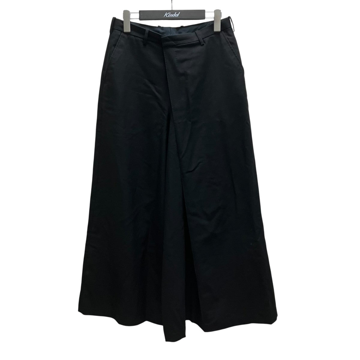 24SS WOOL GABARDINE WIDE SLACKS ウールワイドフレアパンツ