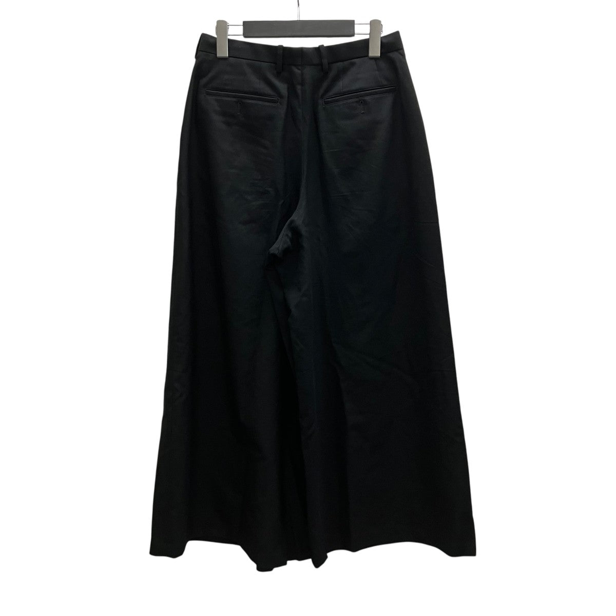 24SS WOOL GABARDINE WIDE SLACKS ウールワイドフレアパンツ