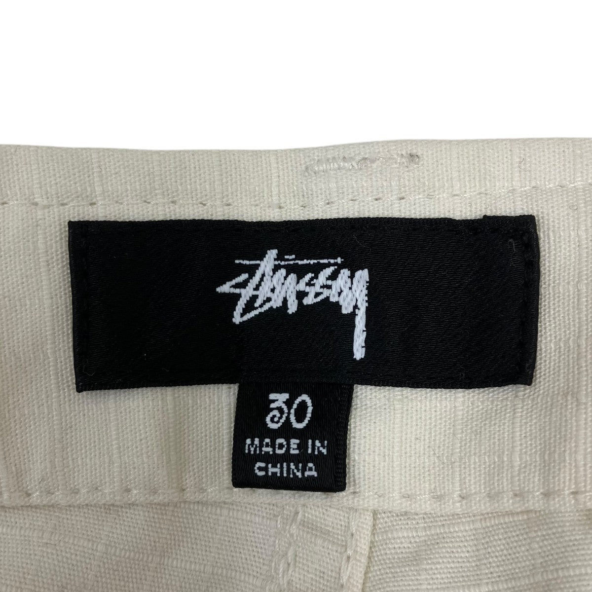 Stussy whiteデニムパンツ　(未使用)サイズ30 stussy(ステューシー) カーゴパンツ 116715 ホワイト サイズ 30