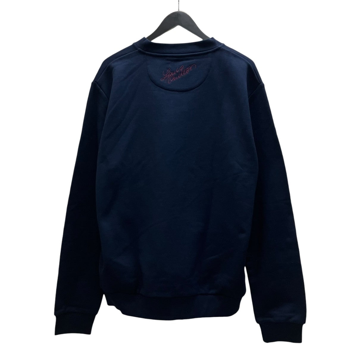 LOUIS VUITTON SS25 Blue Ribbon Patch Embroidered logo Crew 刺繍スウェット 古着・中古-2枚目のアイテム画像