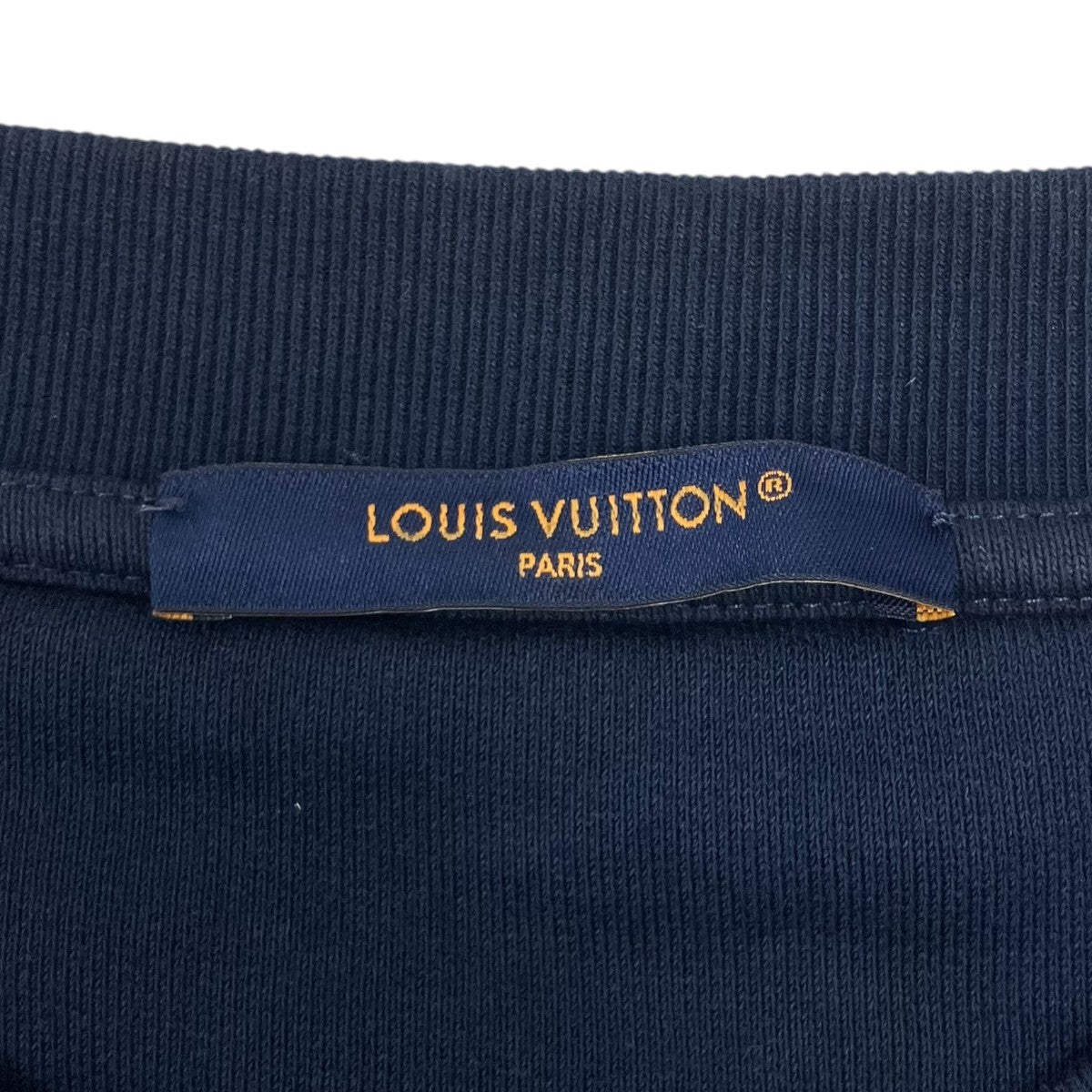 LOUIS VUITTON SS25 Blue Ribbon Patch Embroidered logo Crew 刺繍スウェット 古着・中古-5枚目のアイテム画像