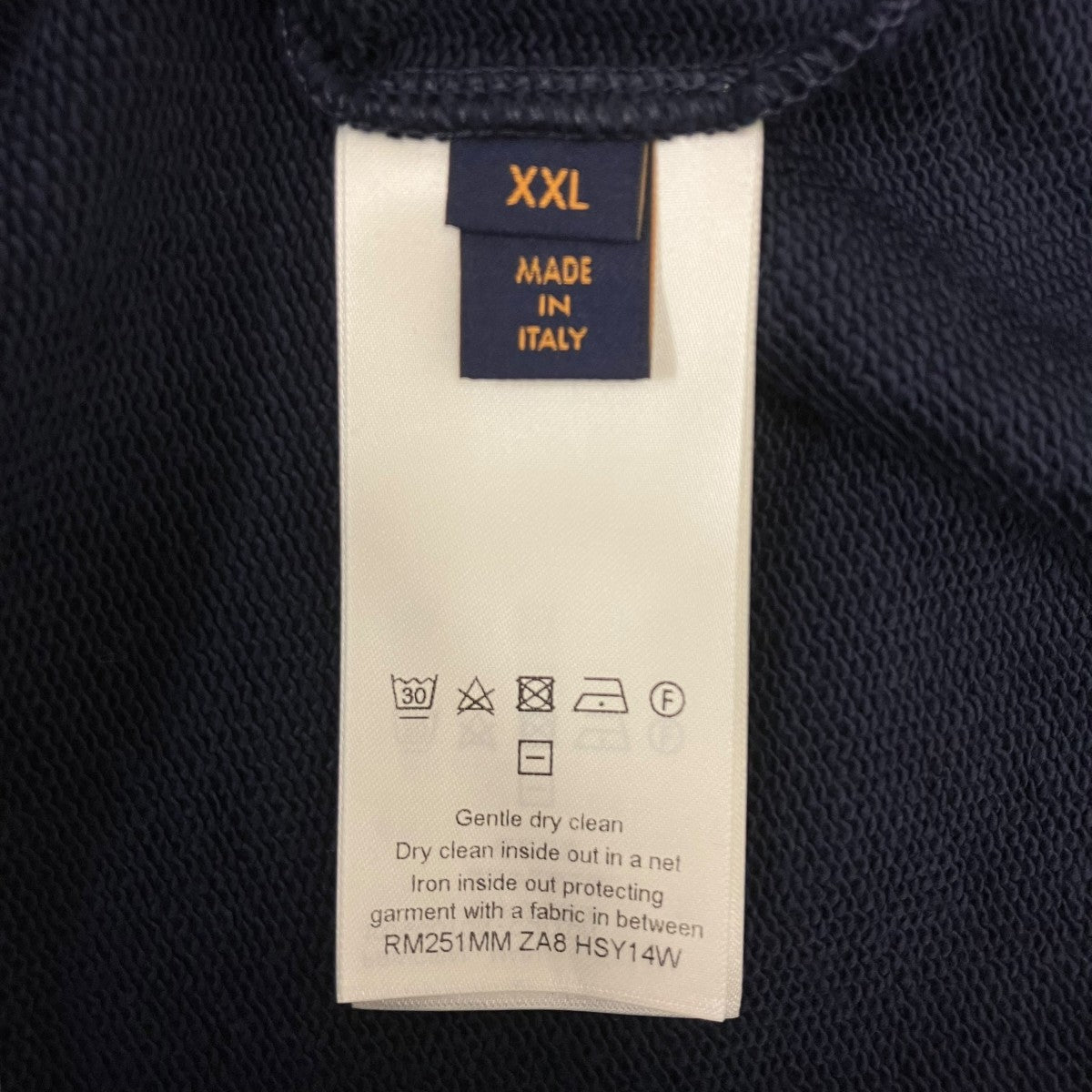 LOUIS VUITTON SS25 Blue Ribbon Patch Embroidered logo Crew 刺繍スウェット 古着・中古-6枚目のアイテム画像