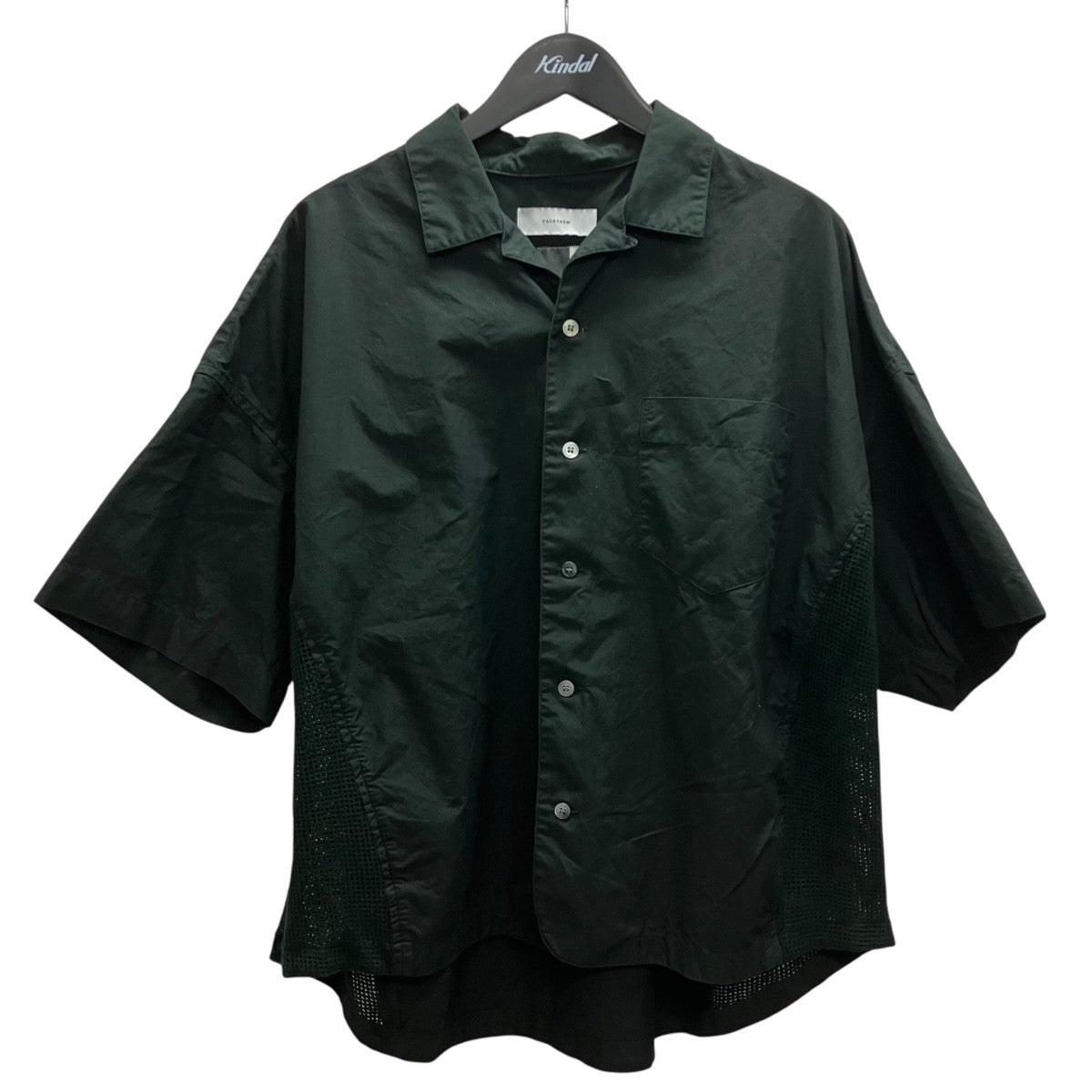 GARMENT DYED MESH PANEL SHIRT MYK SH 半袖シャツ
