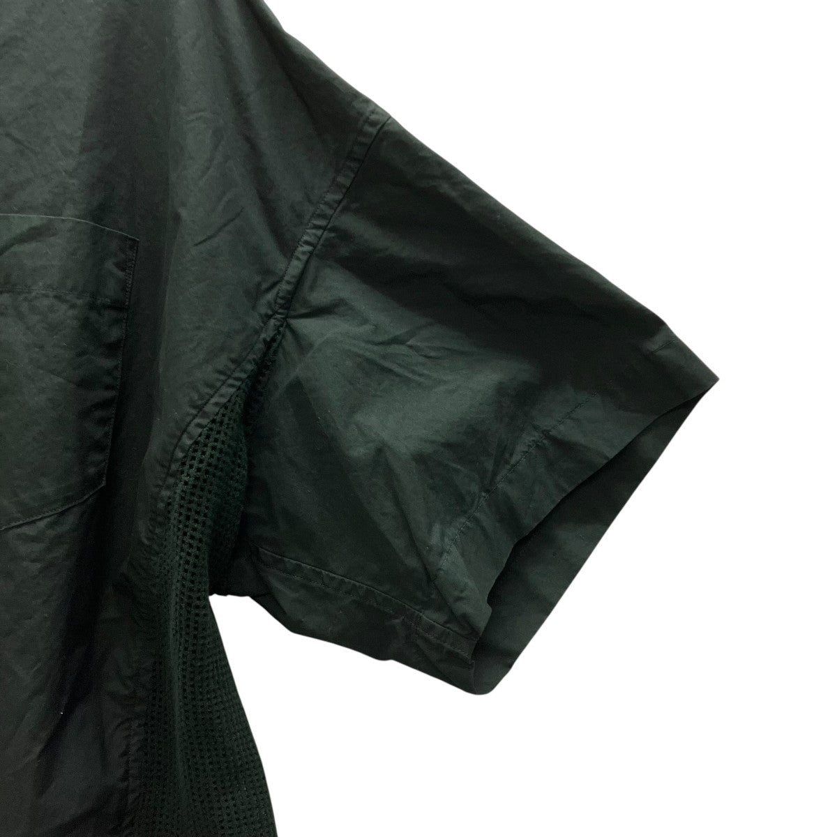 GARMENT DYED MESH PANEL SHIRT MYK SH 半袖シャツ