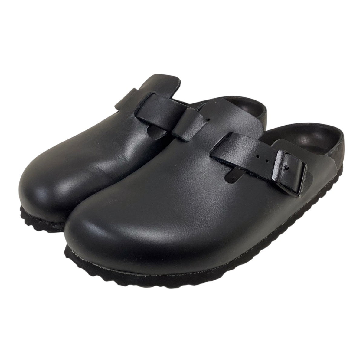 【BOSTON EXQUISITE BLACK】 レザーサンダル