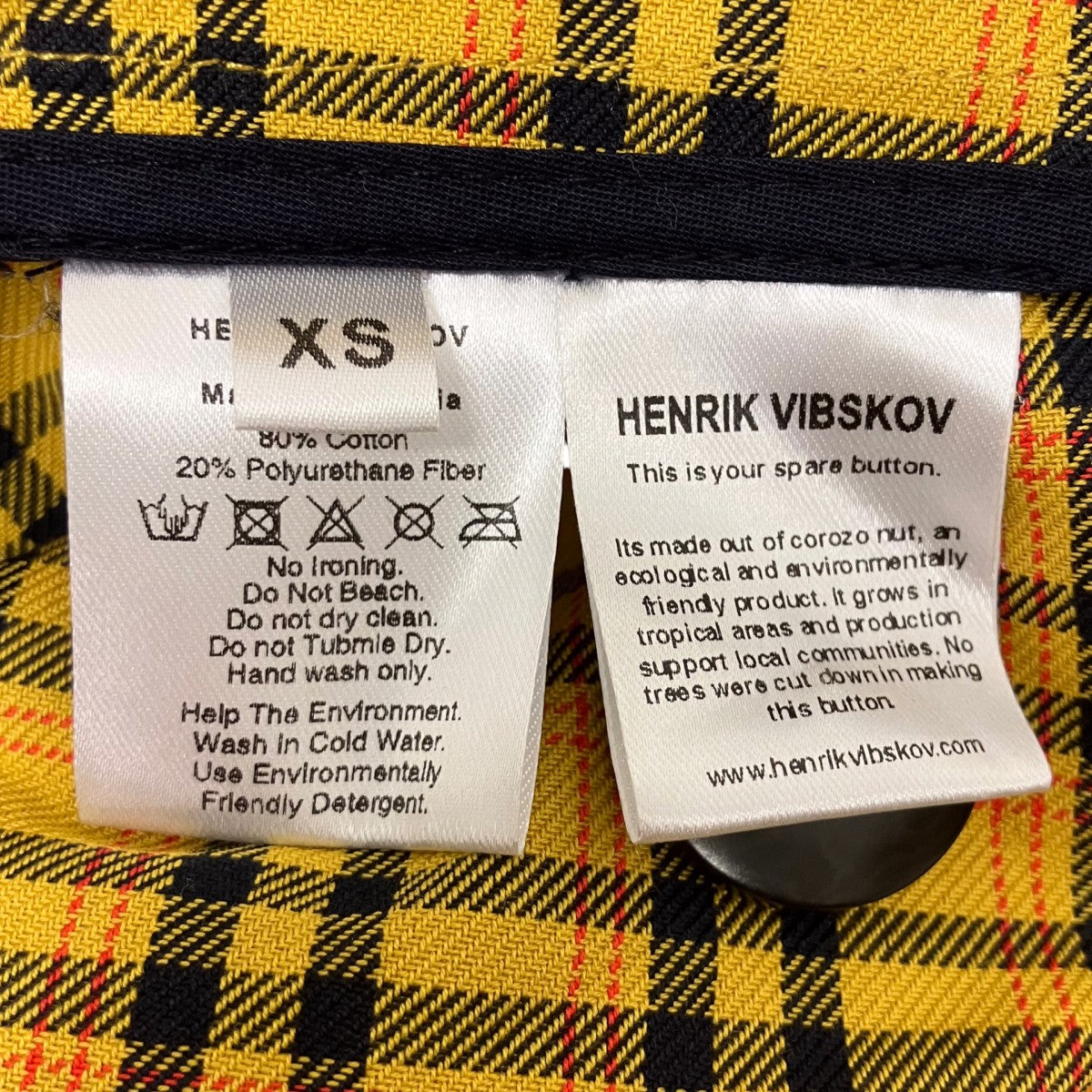 Henrik Vibskov(ヘンリックヴィブスコブ) 変形ジャケット イエロー