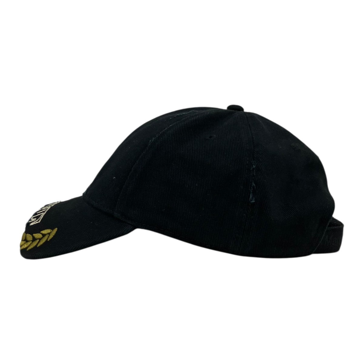 Martine rose CUT PEAK CAP BLACK WASHEDキャップ 古着・中古-3枚目のアイテム画像
