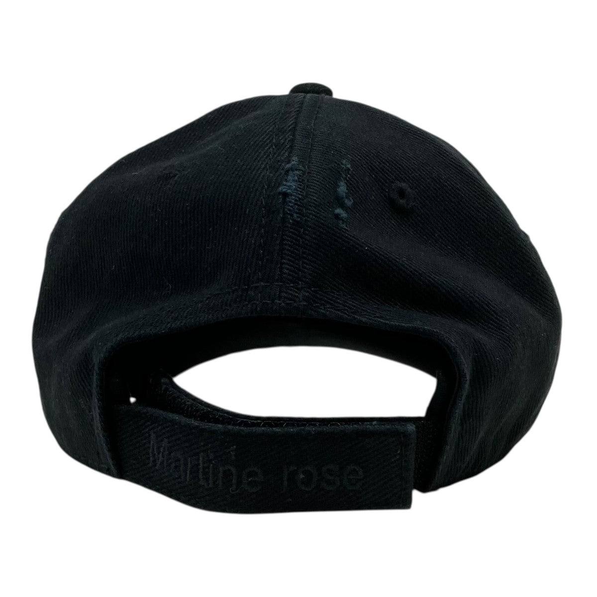 Martine rose CUT PEAK CAP BLACK WASHEDキャップ 古着・中古-4枚目のアイテム画像