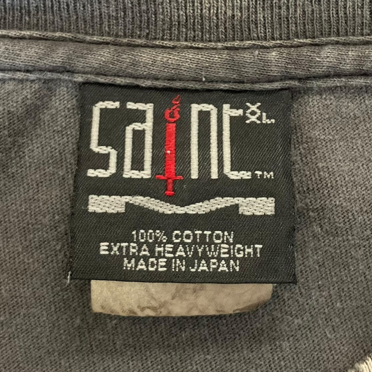SAINT MICHAEL COMPLETE CONTRL KK SS TEE ヴィンテージ加工Tシャツ 古着・中古-5枚目のアイテム画像