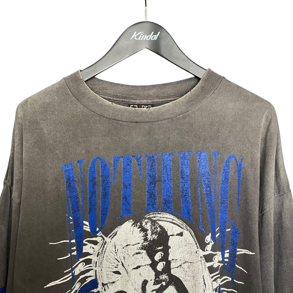 SAINT MICHAEL KK LS TEE NOTHING IMP ヴィンテージ加工ロングスリーブTシャツ 古着・中古-3枚目のアイテム画像