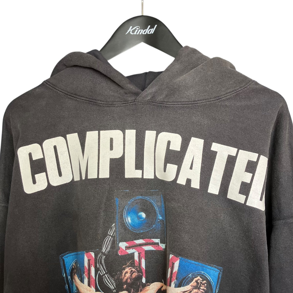 SAINT MICHAEL KK HOODIE COMPLICATED プルオーバーパーカー 古着・中古-3枚目のアイテム画像