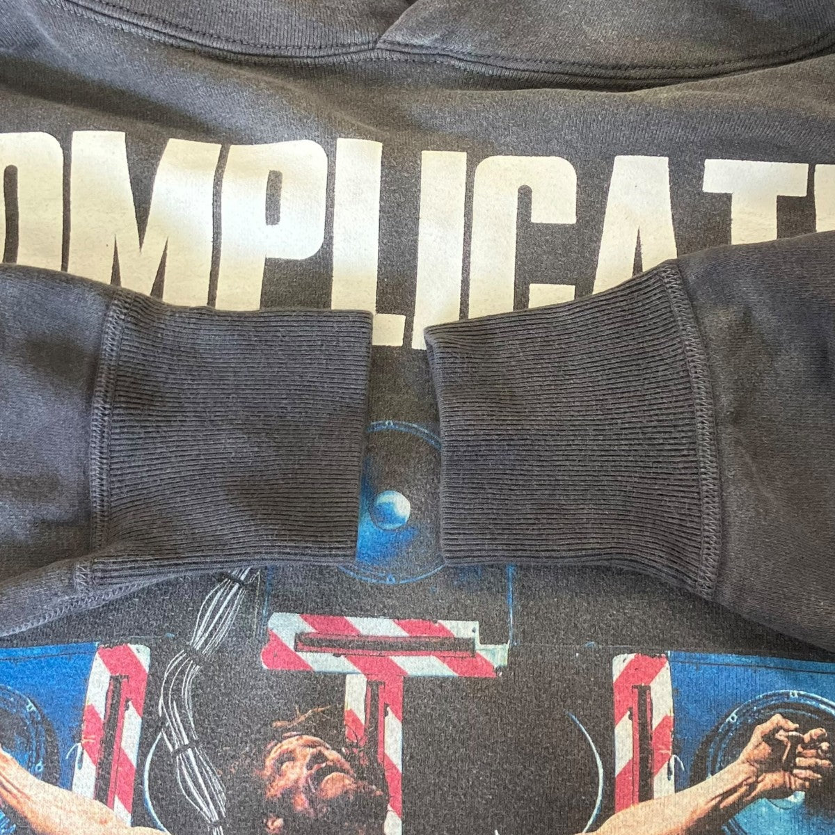 SAINT MICHAEL KK HOODIE COMPLICATED プルオーバーパーカー 古着・中古-4枚目のアイテム画像