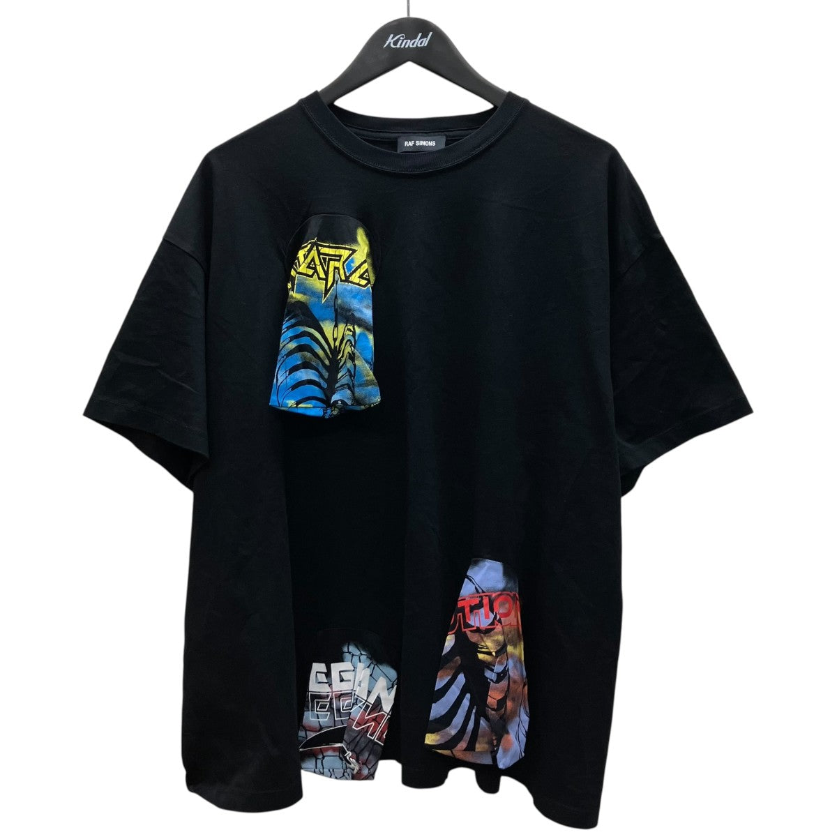 RAF SIMONS オーバーサイズプリンテッドホールズTシャツ 古着・中古-1枚目のアイテム画像
