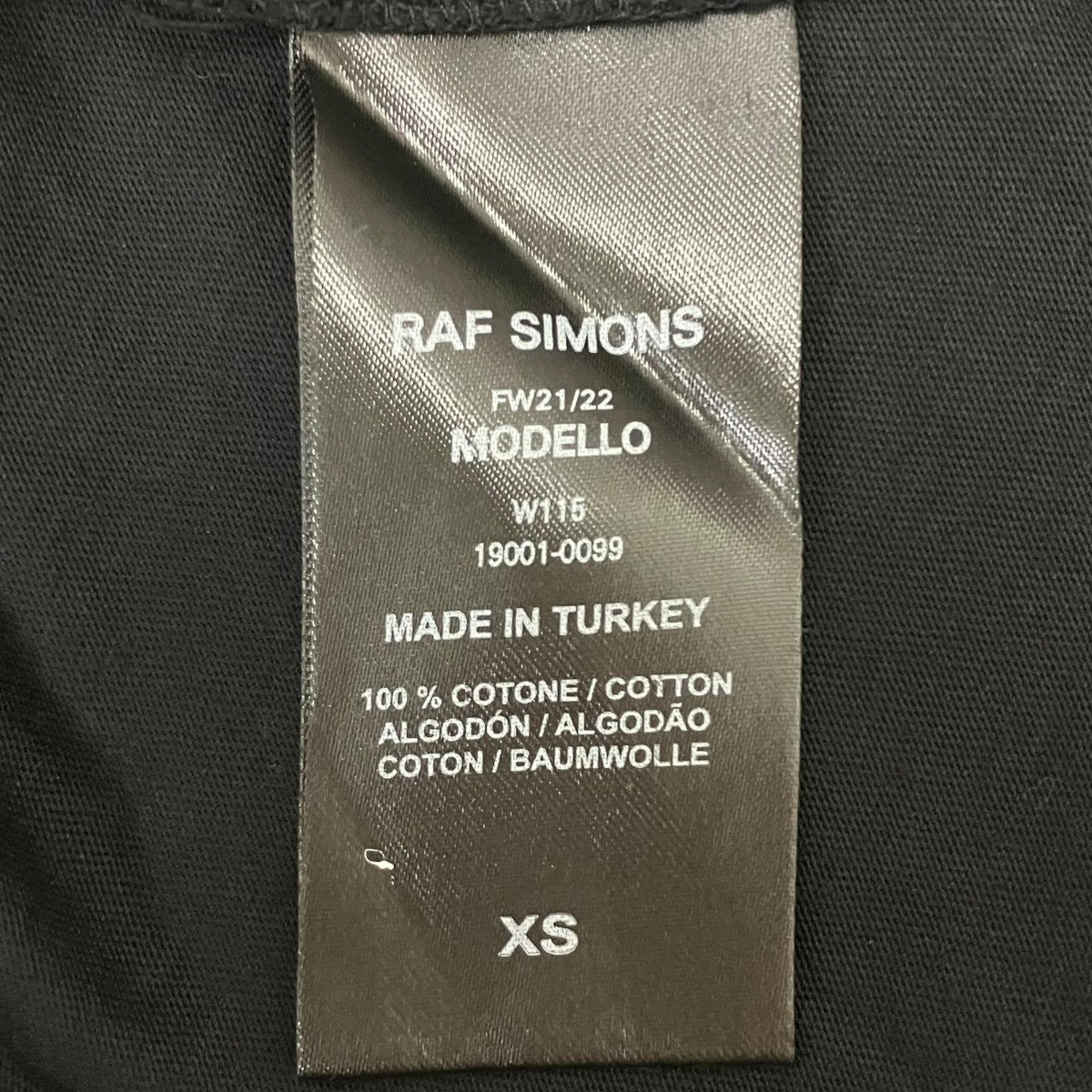 RAF SIMONS オーバーサイズプリンテッドホールズTシャツ 古着・中古-6枚目のアイテム画像