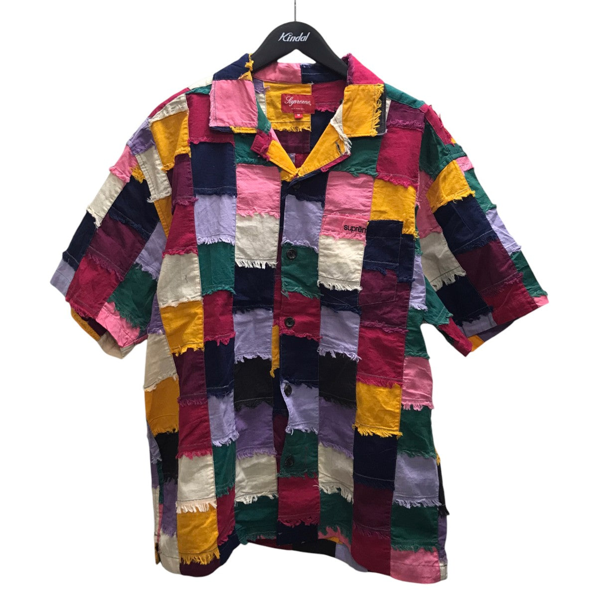 Patchwork shirtパッチワーク半袖シャツ