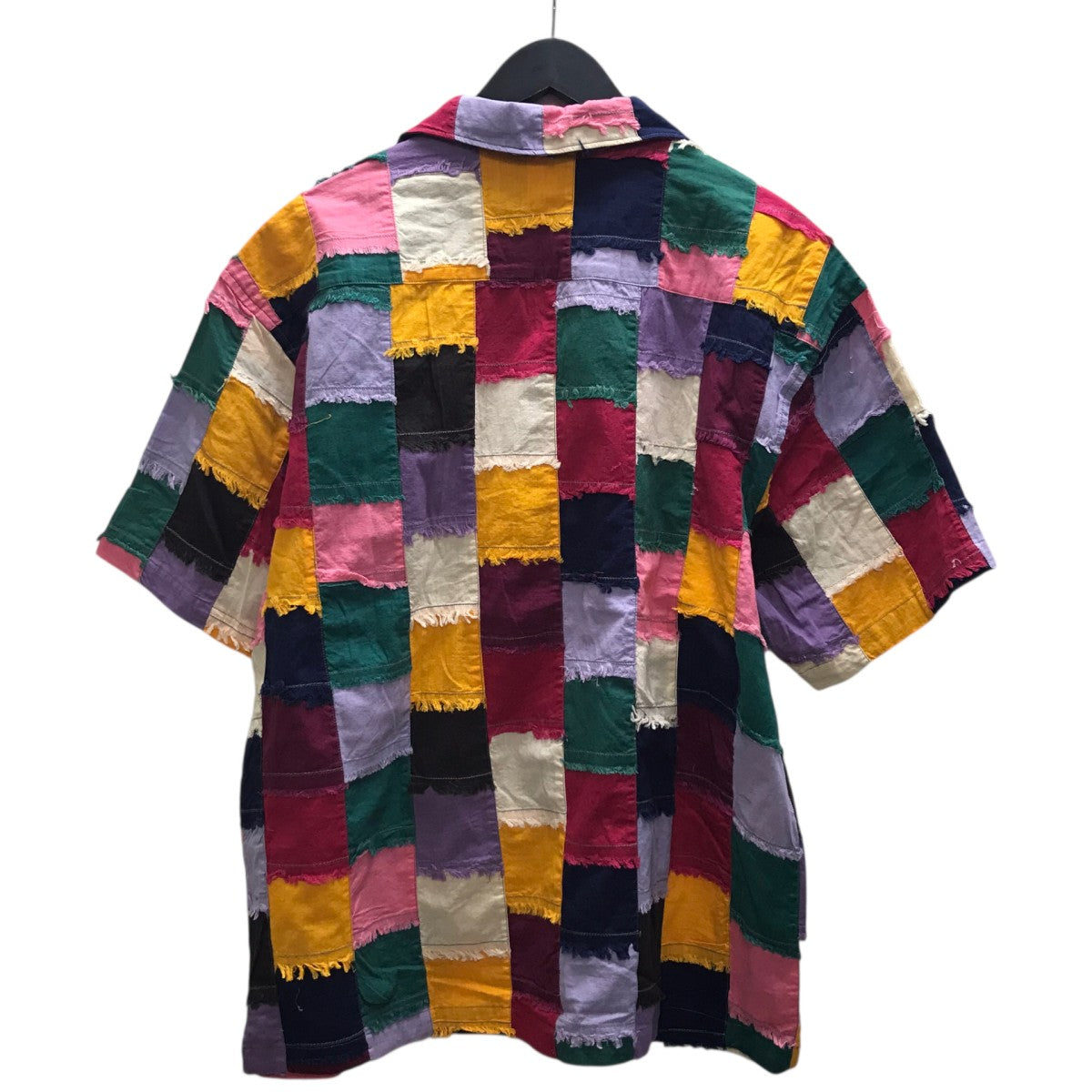 Patchwork shirtパッチワーク半袖シャツ