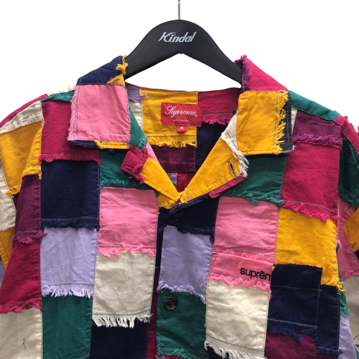 Patchwork shirtパッチワーク半袖シャツ