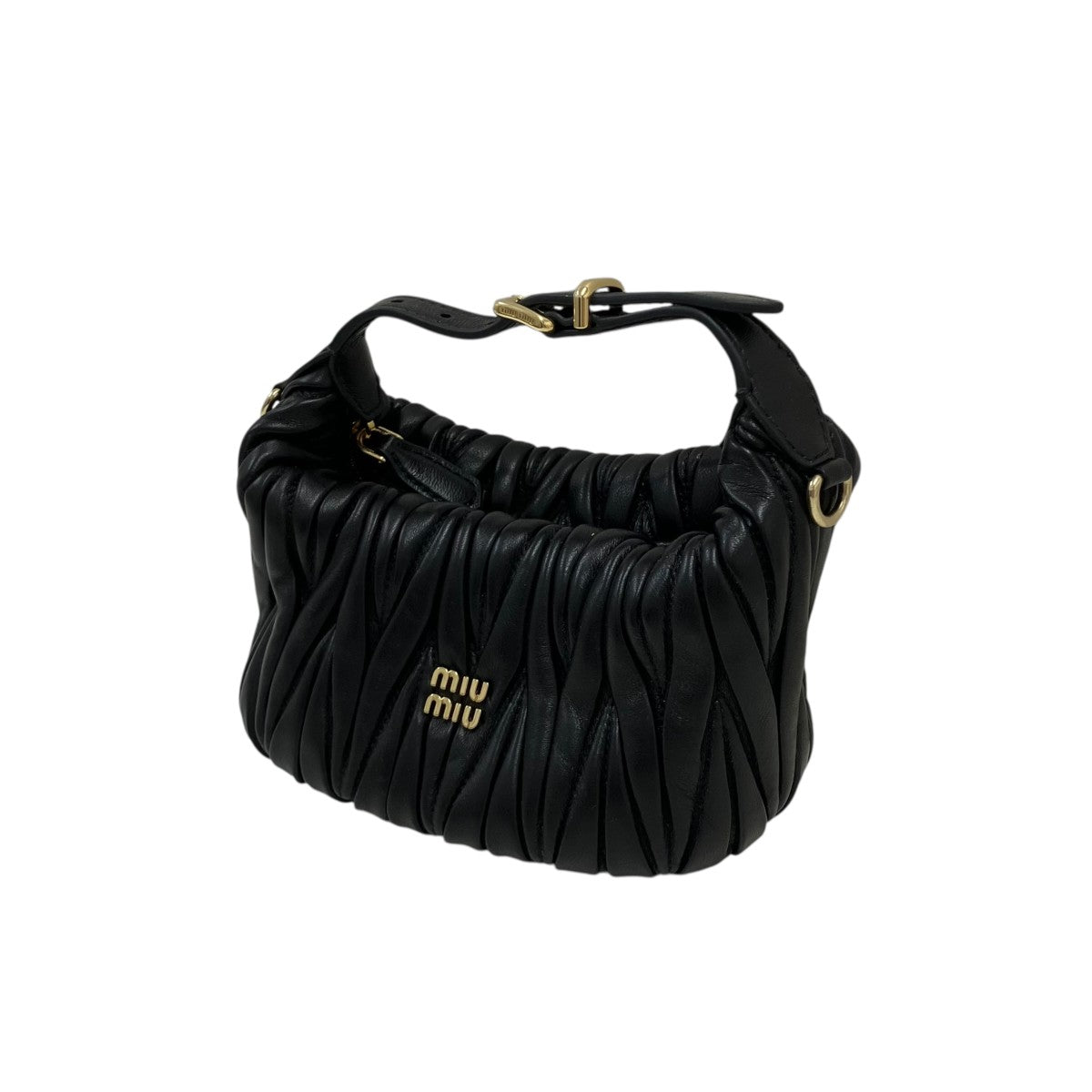 MIU MIU ナッパレザーマテラッセハンドバッグ