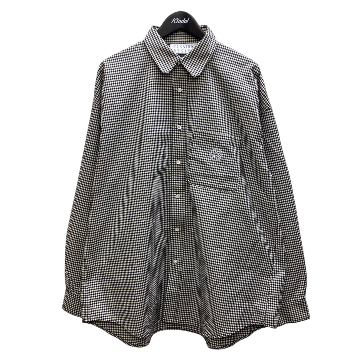 ROUND NECK OXFORD SHIRT ギンガムチェックシャツ