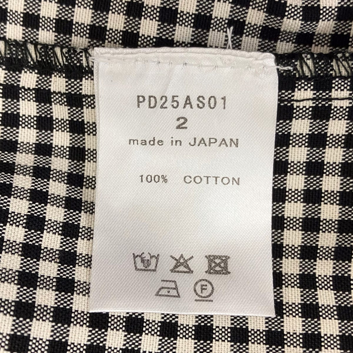 ROUND NECK OXFORD SHIRT ギンガムチェックシャツ