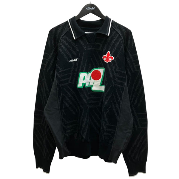 PALACE ポロシャツ M PALACE(パレス) 26SSVIOLA KNITニットポロシャツ ブラック サイズ XL
