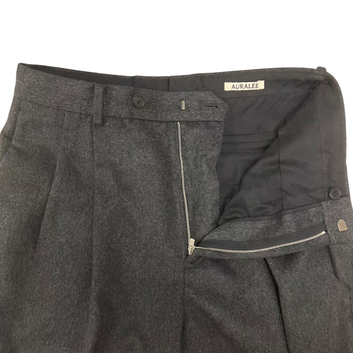 CASHMERE MOLESKIN TWOTUCK SLACKS カシミヤパンツ