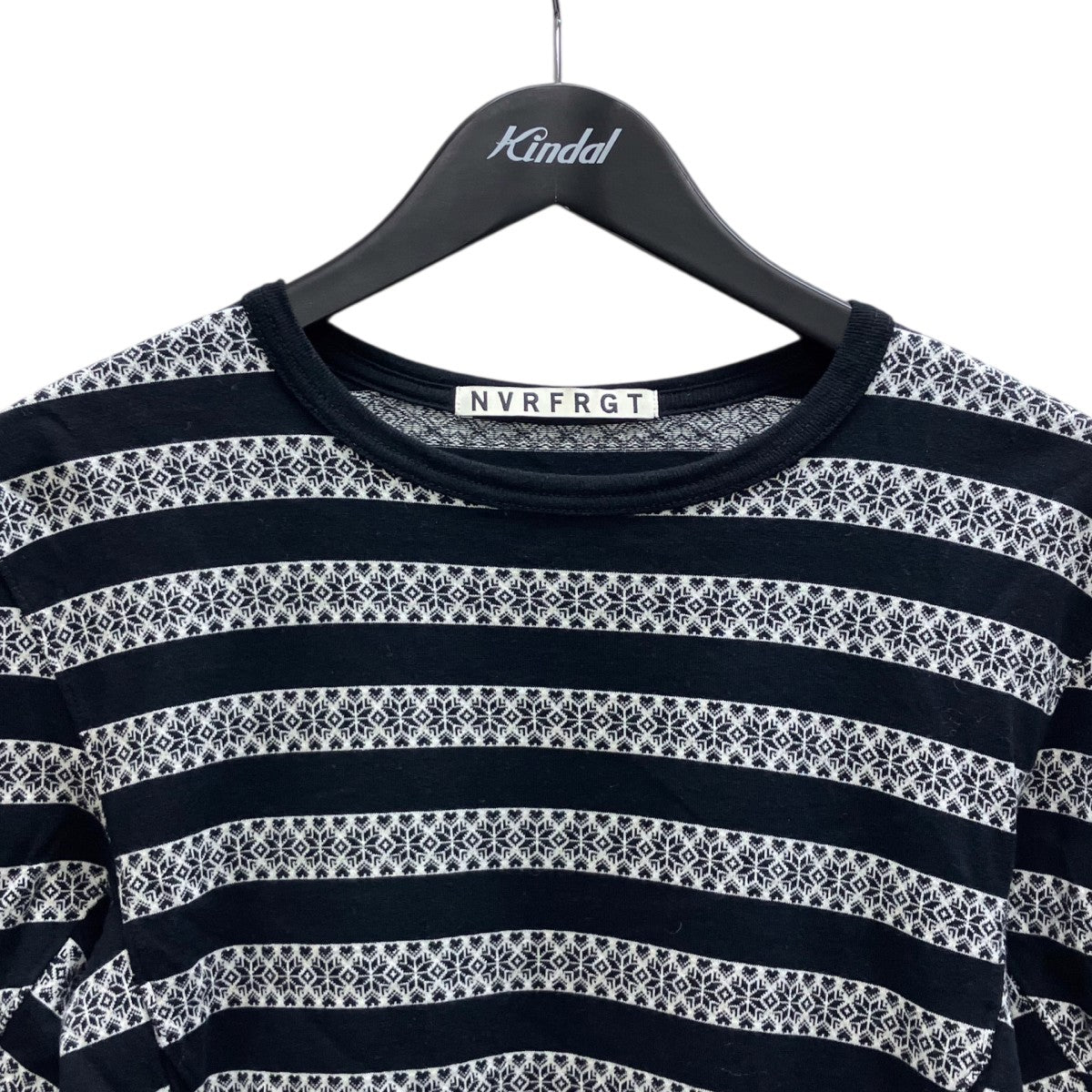 NORDIC PATTERN JACQUARD LONG SLEEVE T-SHIRT 長袖Tシャツ