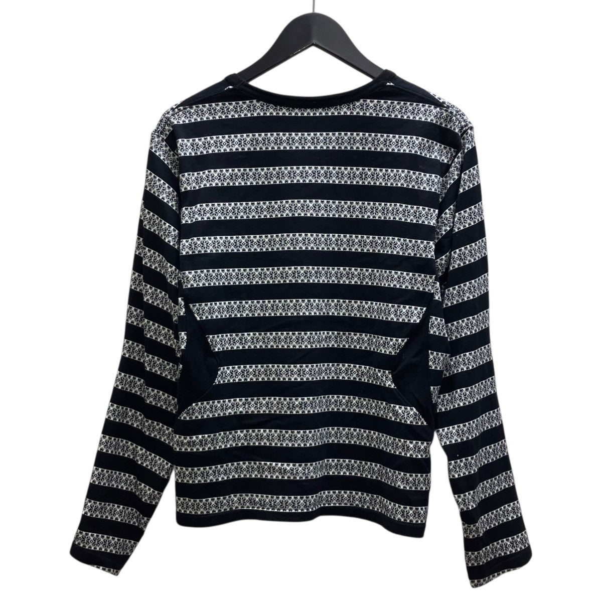 NORDIC PATTERN JACQUARD LONG SLEEVE T-SHIRT 長袖Tシャツ