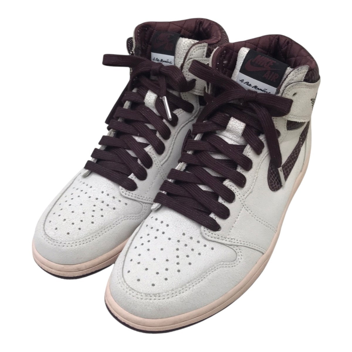 Air Jordan 1 Retro High OG Sail and Burgundy ローカットスニーカー