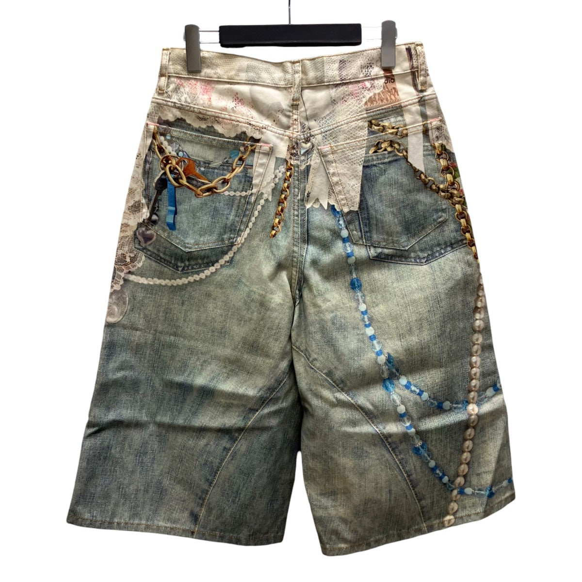 トロンプルイユプリントショートパンツ