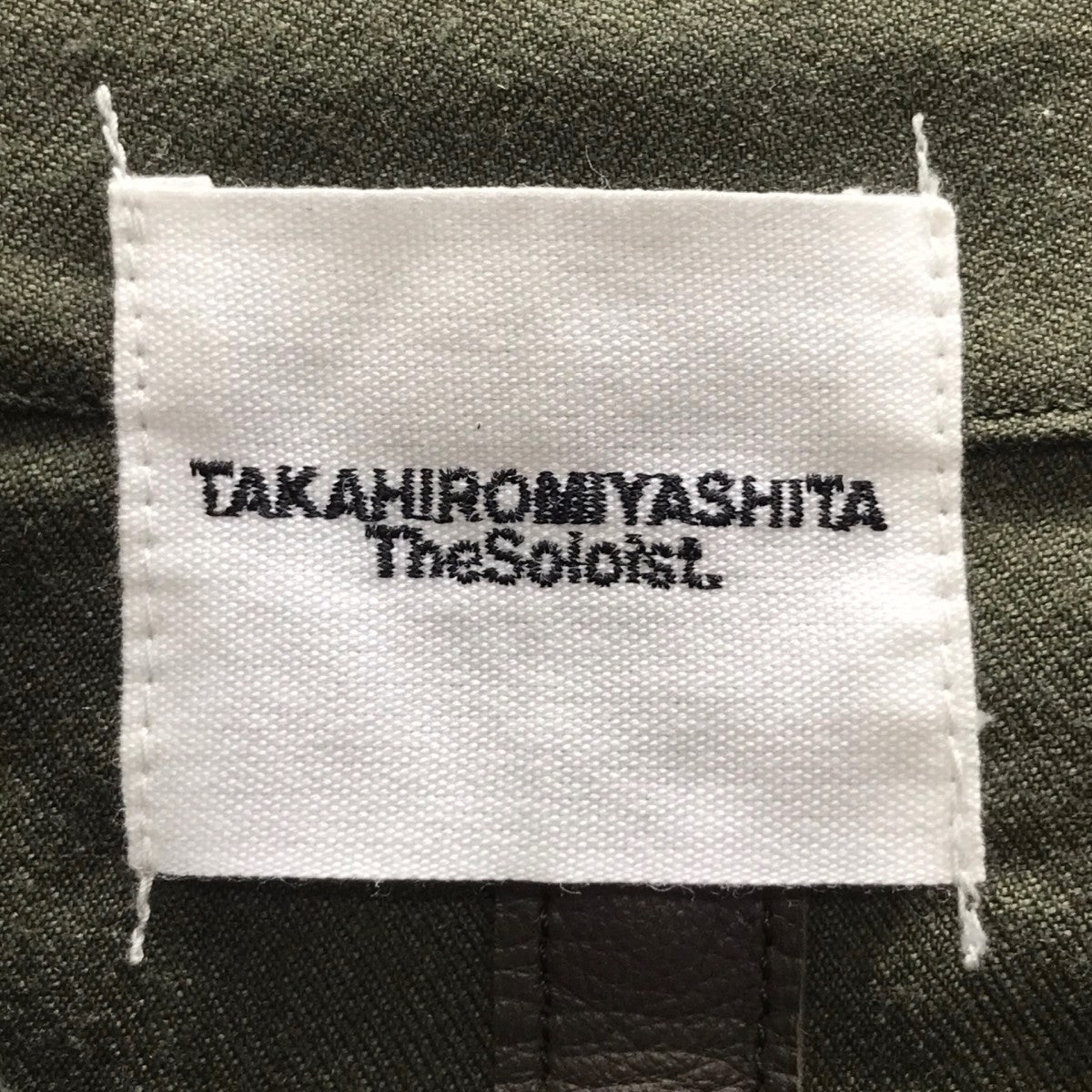 cutoff collar lace up shirt jacket． カットオフカラーレースアップジャケット