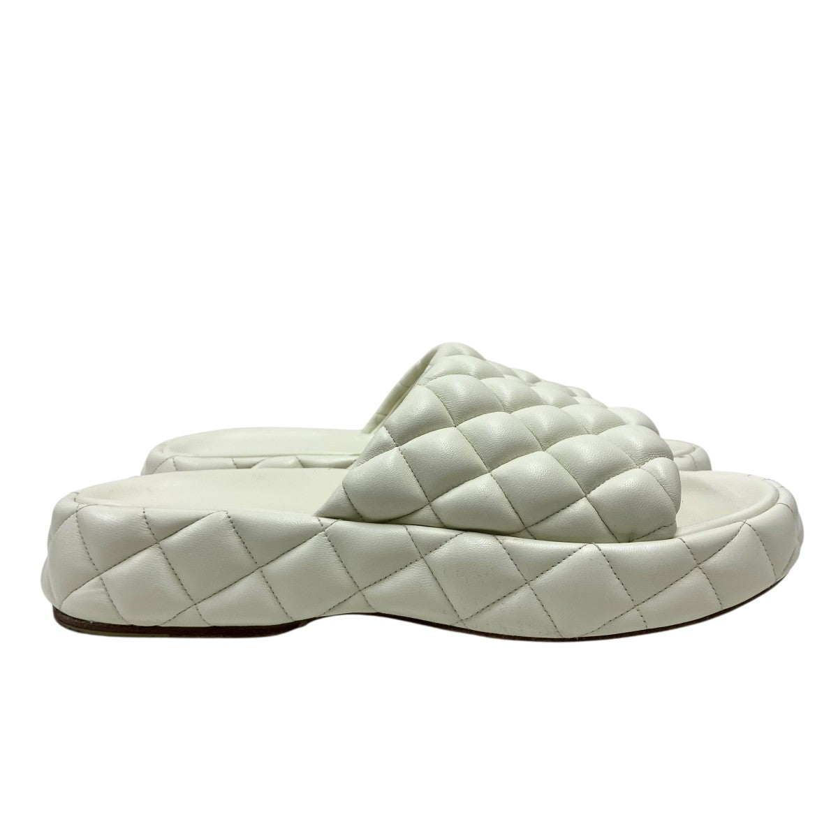 BOTTEGA VENETA(ボッテガヴェネタ) レザーサンダル アイボリー サイズ