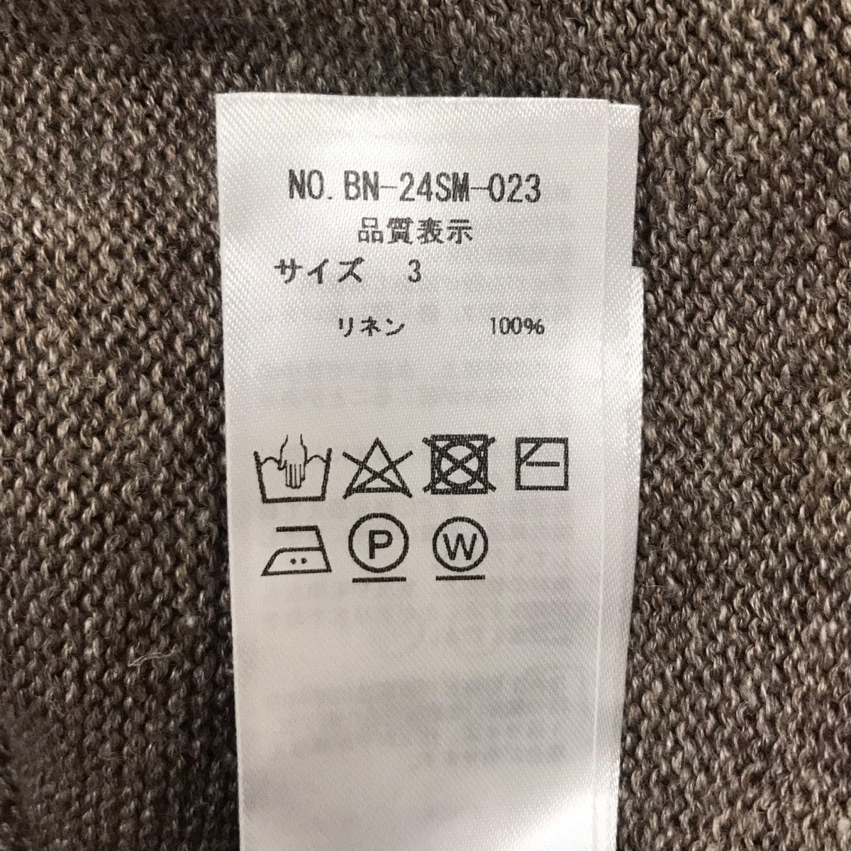 WASHED HIGH COUNT LINEN CREW NECK S S ウォッシュドハイカウントリネンクルーネック ショートスリーブ