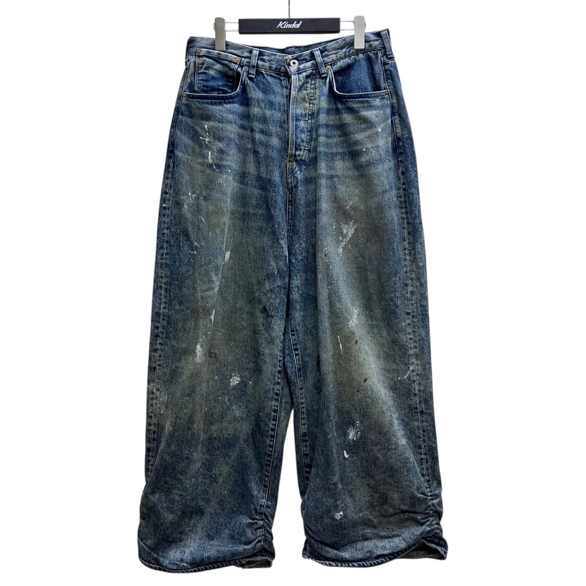 FRESH MAN DENIM WIDE PANTS PAINT ペイント加工ワイドデニムパンツ