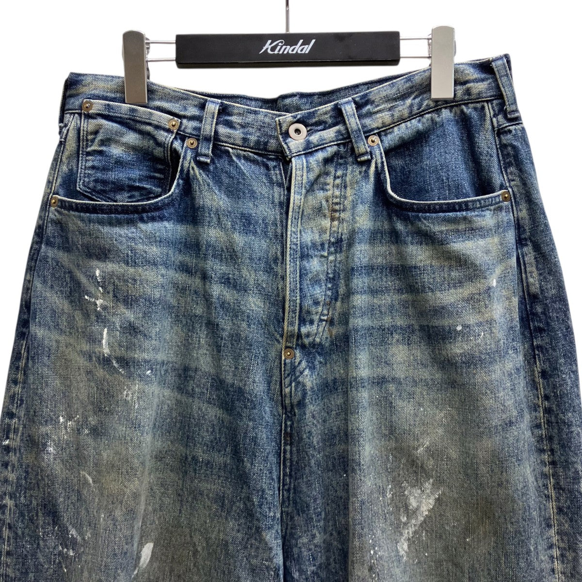 FRESH MAN DENIM WIDE PANTS PAINT ペイント加工ワイドデニムパンツ