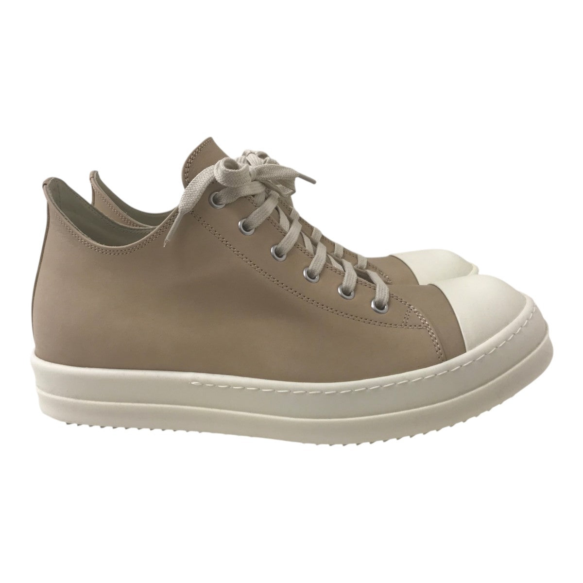 RICK OWENS(リックオウエンス) ローカットスニーカー 68537 ベージュ