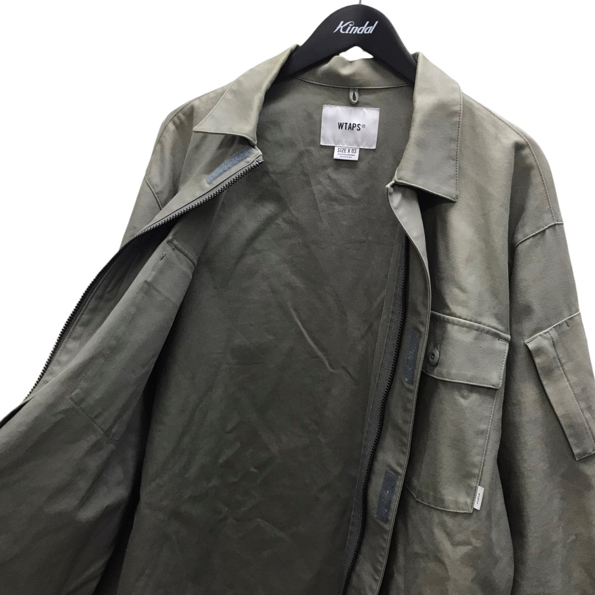 FLYERS LS COTTON SATIN ミリタリー シャツジャケット