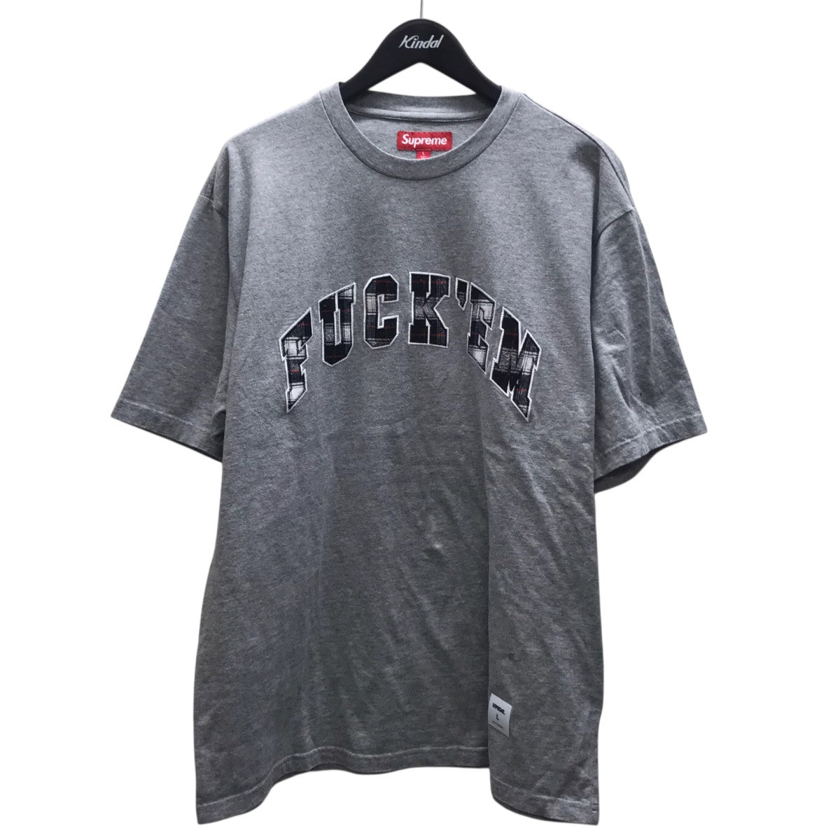 26SSFuck Em Plaid S S Top半袖Tシャツ