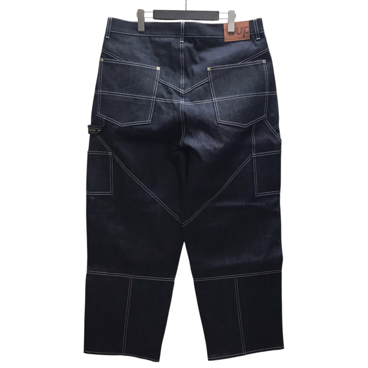 26SSContrast Stitch Double Knee Painter Jeanダブルニーペインターデニムパンツ