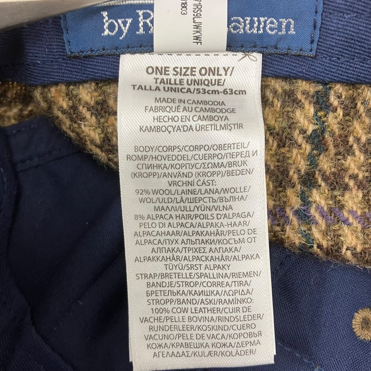 POLO RALPH LAUREN CP-93ウールロゴキャップ 古着・中古-7枚目のアイテム画像