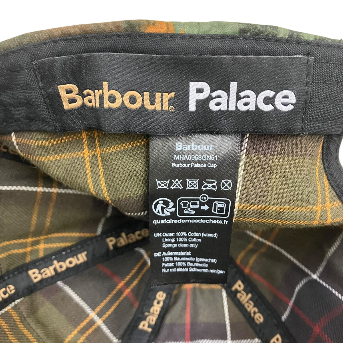 PALACE×Barbour ロゴキャップ 古着・中古-6枚目のアイテム画像