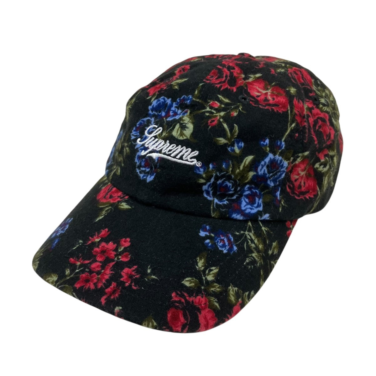 Supreme 26SSFloral Flannel 6-panelフローラルロゴキャップ 古着・中古-1枚目のアイテム画像