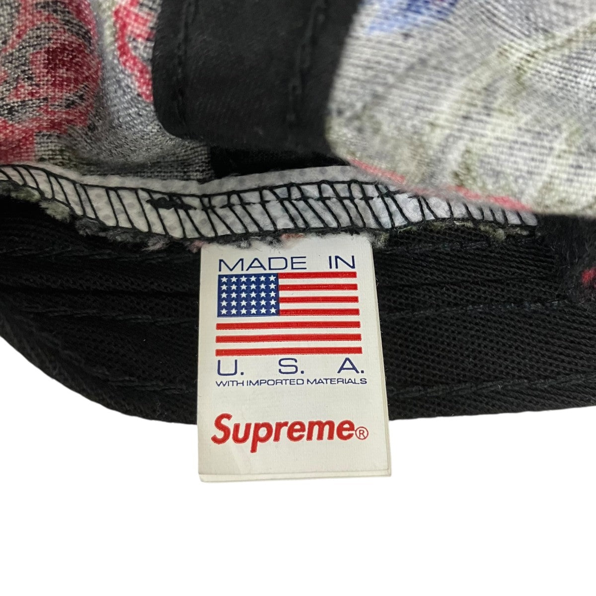 Supreme 26SSFloral Flannel 6-panelフローラルロゴキャップ 古着・中古-6枚目のアイテム画像