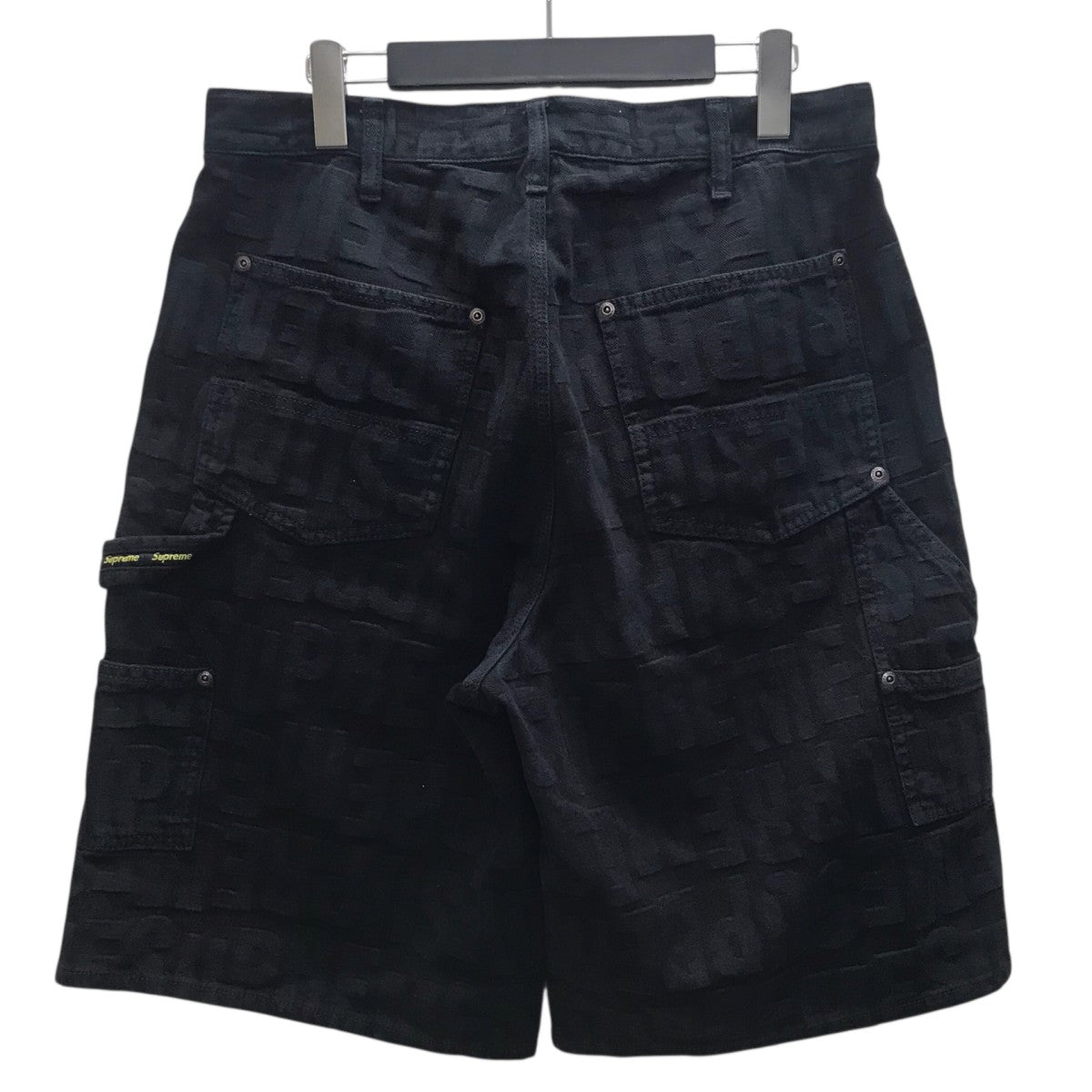 26SSRepeat Jacquard Double Knee Denim Shortハーフパンツ