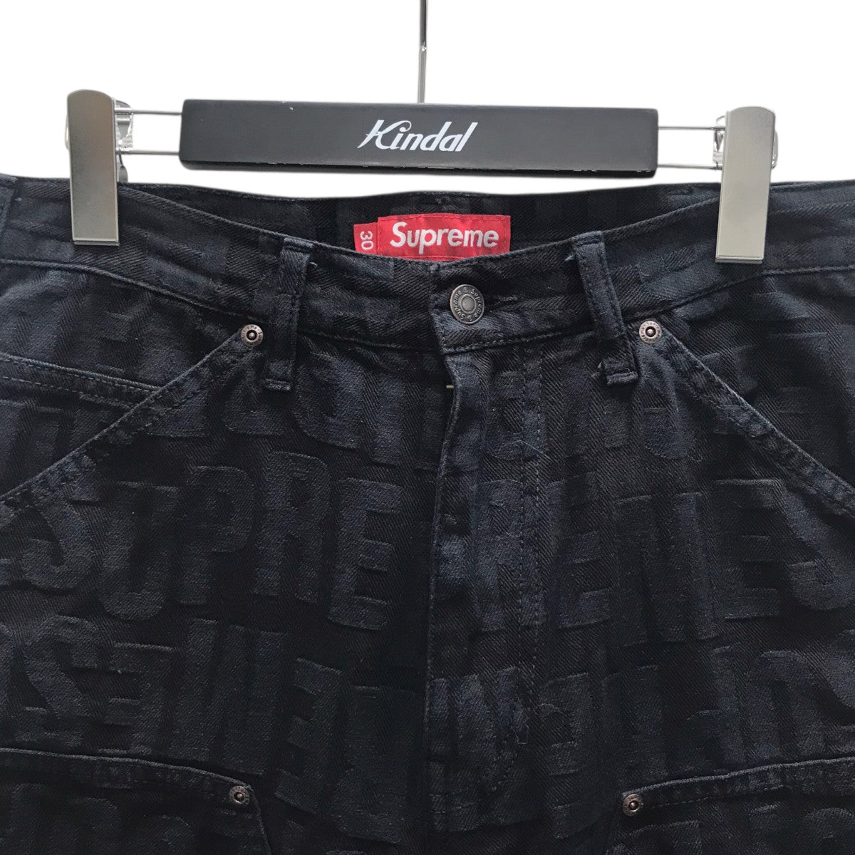 26SSRepeat Jacquard Double Knee Denim Shortハーフパンツ